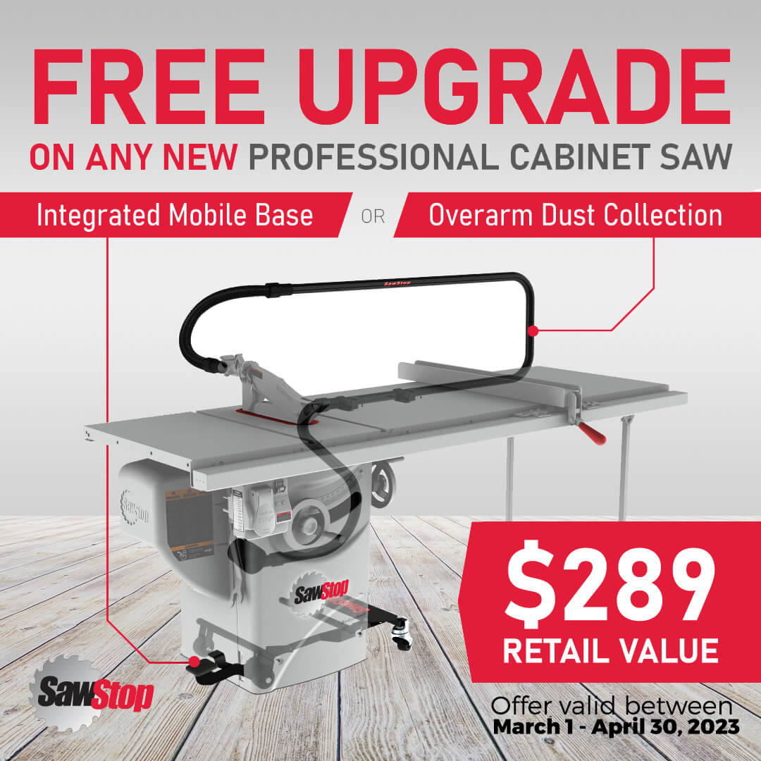 SawStop Free Upgrade Promo